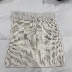 L*Space Ivory Knit Mini Skirt